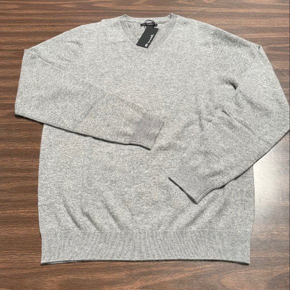 NWT Travis Mathew CASHMERE V-neck sweater Grey BRAND NEW travismathew